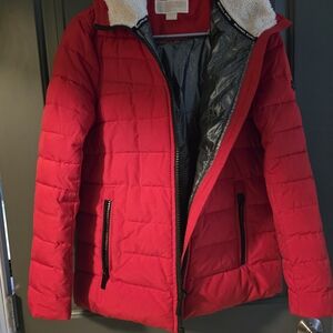 Women's Red Quilted Jacket
